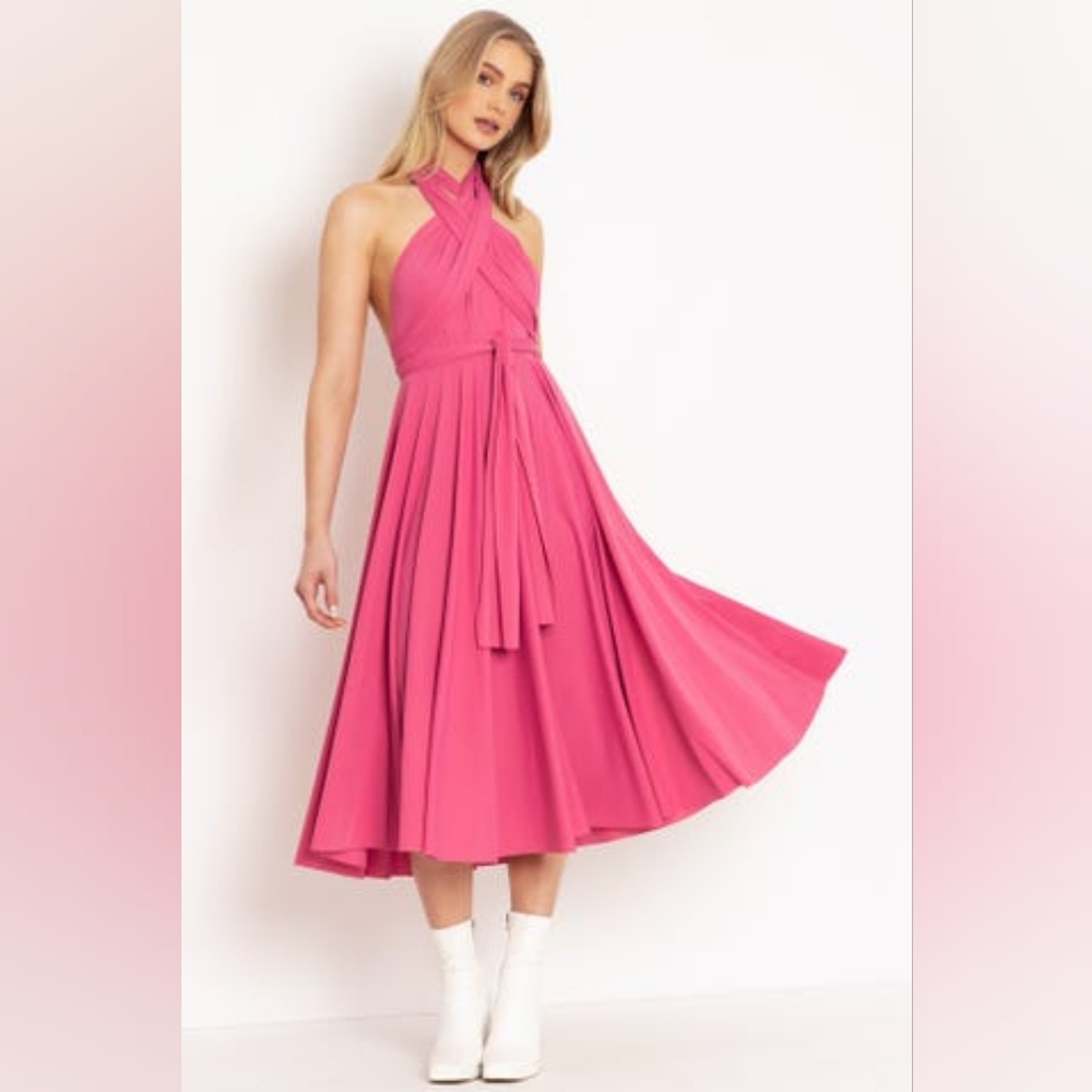 Pink infinity dress